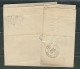 FRANCE 1871 N° 45 (pli) Obl. S/Lettre GC 412 Bedarieux Pour Castres - 1870 Emission De Bordeaux