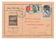 France Advertising Card 1956 Jean Germak Paris Stamp Dealer To US Sc 551 571 785 - Covers & Documents