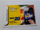 SURINAME US 20,-  / UNITS GSM  PREPAID/  / I LOVE TELE SUR     /    MOBILE CARD    **16294 ** - Surinam