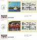 Denmark 1994; Danish Castles; 2 Booklet Panes On FDC Plus MNH(**) And Booklet (empty). - Altri & Non Classificati