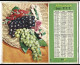 Almanach  Calendrier  P.T.T  -  La Poste -  1965 -   Fleurs - Corbeille De Fruits - Big : 1961-70