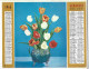 Almanach  Calendrier  P.T.T  -  La Poste -  1964 - Fleurs - Fruits - Tamaño Grande : 1961-70
