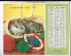 Almanach  Calendrier  P.T.T  -  La Poste -  1960 - Chiens  - Chat - Big : 1961-70