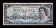 Canadá 5 Dollars Elizabeth II 1954 Pick 77b Mbc Vf - Kanada