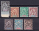 Diego Suarez, 1892 Y&T. 25, 26, 27, 28, 29, 30, 32, MNH. - Unused Stamps