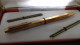 B15 / STYLO 4 COULEURS UNIC DOUBLE OR 18 CARATS RARE - Pens