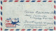 Saudiarabien / Saudi-Arabia 1956, Luftpostbrief / Air Mail Ryad - Döttingen (Schweiz), Frankatur Rückseite - Arabie Saoudite