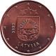 Lithuania , Lietuva , Litauen  2023 5 Euro Cent Coin  UNC From Roll - Lithuania