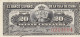 CRBX0330 BILLETE CUBA 20 CENTAVOS 1897 SIN CIRCULAR - Autres - Amérique