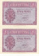 CRBS0959 PAREJA CORRELATIVA BILLETES ESPAÑA 1 PESETA 1937 SERIE E SIN CIRCULAR - Otros & Sin Clasificación