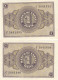 CRBS0960 PAREJA CORRELATIVA BILLETES ESPAÑA 1 PESETA 1937 SERIE E SIN CIRCULAR - Autres & Non Classés