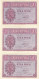 CRBS0961 TRIO CORRELATIVO BILLETES ESPAÑA 1 PESETA 1937 SERIE E SIN CIRCULAR - Andere & Zonder Classificatie