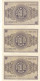 CRBS0961 TRIO CORRELATIVO BILLETES ESPAÑA 1 PESETA 1937 SERIE E SIN CIRCULAR - Andere & Zonder Classificatie