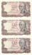 CRBP0011 TRIO  BILLETES ESPAÑA 100 PESETAS 1970 CAPICUA LOS TRES SIN CIRCULAR - Otros & Sin Clasificación