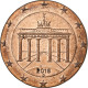 République Fédérale Allemande, 20 Euro Cent, Planchet Error Struck On 2 Cent - Errors And Oddities