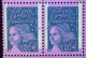 3455a** Varièté Phosphores Brisés Sur 2 Timbres Dans Un Coin Daté - 2000-2009