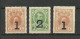 Russland Russia 1917 Michel 117 - 118 & 119 Money Stamps * Notgeld Als Freimarken Verwendet - Ongebruikt