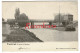 TAMINES (Sambreville) Le Pont De Sambre CPA RARE Animee Namen Namur Province Peniche A Voile Barge Binnenschip - Sambreville