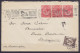 Afrique Du Sud - L. Affr. 3d Flam. (lion) JOHANNESBURG /JAN 2 1924 Pour Et Taxée 20c à BRUXELLES Via Southampton - Brieven En Documenten