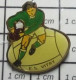 115D Pin's Pins / Beau Et Rare / SPORTS / RUGBY E.S. VITRY CLUB RUGBYMAN - Rugby