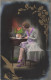 FANTAISIES - Femmes - Une Femme Assise En écrivant Un Lettre - Carte Postale Ancienne - Donne