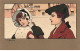 Illustrateur - Ethel Parkinson - Jeune Homme Regardant Une Jeune Femme Se Réchauffant Avec Un Manchon - Parkinson, Ethel