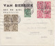 36120# TYPE PETIT SCEAU DE L'ETAT LETTRE Obl BRUXELLES 1B BRUSSEL 1E 1936 SARREBOURG MOSELLE - 1935-1949 Piccolo Sigillo Dello Stato