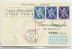 BELGIQUE  LION 25C+75C+1FR75 CARTE SPECIALE  SABENA PAR AVION LIEGE PARIS 1947 - Brieven En Documenten