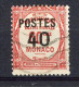 MONACO - Yv. N°146  (o)  40c S 60c  Taxe Surchargé  Cote 2,7 Euro BE  2 Scans - Gebraucht