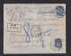 1907 - 14 K. Ganzsache Ab Einschreiben Nach Karlsruhe - Cartas & Documentos