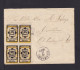1893 - 4x 2 1/2 C. Auf Brief Mit Schiffspoststempel Und Transitstempel Paramaribo Nach Amsterdam - Surinam ... - 1975