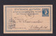 1895 - 10 L. Ganzsache Ab Corfou Nach Elberfeld - Covers & Documents