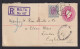 1910 - 1 P. Ganzsche Mit Zufrankatur 2 P. Als Einschreiben Ab Malta Nach London - Malta