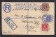 1931 - 3 P. Einschreib Ganzsache Ab Lagos Nach Hamburg - Nigeria (...-1960)