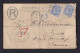 1898 - 2 P. Einschreib-Ganzsache Mit 2x 2 1/2 P. Zufrankiert Nach Deutschland - Malta