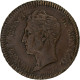 Monaco, Honore V, Decime, 1838, Monaco, Fautée, Bronze, TTB, Gadoury:MC105 - Charles III.