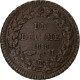 Monaco, Honore V, Decime, 1838, Monaco, Fautée, Bronze, TTB, Gadoury:MC105 - Charles III.