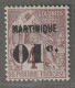 MARTINIQUE - N°8 ** (1888-91) 01 Sur 4c Violet-brun - Neufs