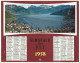 Almanach  Calendrier  P.T.T  -  La Poste -  1958 -  Lac Et Montagne -  Village Dans La Motagne - Tamaño Grande : 1941-60