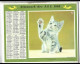 Almanach  Calendrier  P.T.T  -  La Poste -  1958 - Chat - Chiens - Tamaño Grande : 1941-60