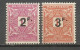 MAURITANIA TAXE IMPUESTOS COLONIA FRANCESA YVERT NUM. 25/26 ** SERIE COMPLETA SIN FIJASELLOS - Unused Stamps
