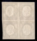 Antichi Stati Italiani - Napoli - Province Napoletane - 1861 - 50 Grana Grigio (24a) In Quartina - Gomma Originale - 3 C - Otros & Sin Clasificación