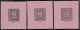 Antichi Stati Italiani - Romagne - 1859 - Ristampe - 3 Valori Con Dicitura "Saggio" Su Foglietti Con Carta Violetta - Nu - Altri & Non Classificati