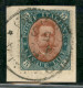 Regno - Umberto I - 1889 - 5 Lire Umberto (49) Su Frammento - Molto Bello - Cert. Diena - Andere & Zonder Classificatie