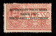 Regno - Posta Aerea - 1917 - 25 Cent Torino Roma (1 - Aerea) Con Dentellature Spostate Nei Due Sensi E Parti Di Diciture - Other & Unclassified