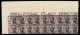 Occupazioni I Guerra Mondiale - Venezia Giulia - 1918 - 50 Cent (27) - Blocco Angolare Di 18 Con Numero Di Tavola (6689) - Sonstige & Ohne Zuordnung