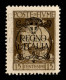 Occupazioni I Guerra Mondiale - Fiume - 1924 - 15 Cent Regno D'Italia (204 Varietà F) - Doppia Soprastampa - Gomma Integ - Autres & Non Classés