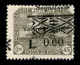 Occupazioni I Guerra Mondiale - Fiume - 1921 - 0,60 Su 45 Cent Segnatasse (23sde) - Soprastampa In Alto E A Destra - Gom - Sonstige & Ohne Zuordnung