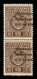 Occupazioni II Guerra Mondiale - Montenegro - 1941 - Segnatasse - 10 Din (5 Varietà) Con Soprastampe A Destra - Coppia V - Andere & Zonder Classificatie