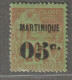 MARTINIQUE - N°11 * (1888-91) 05 Sur 20c Brique Sur Vert - Neufs